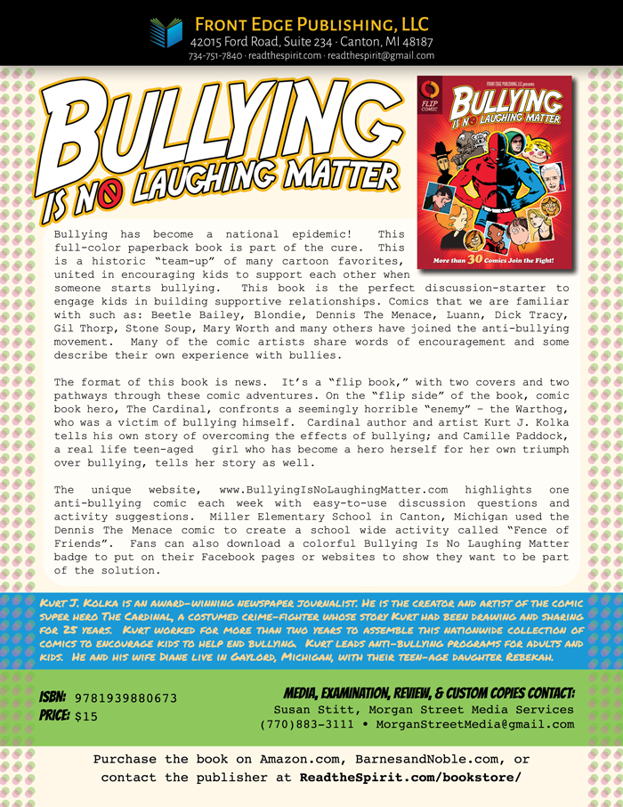 JPEG preview of the Bullying is No Laughing Matter promotional flyer