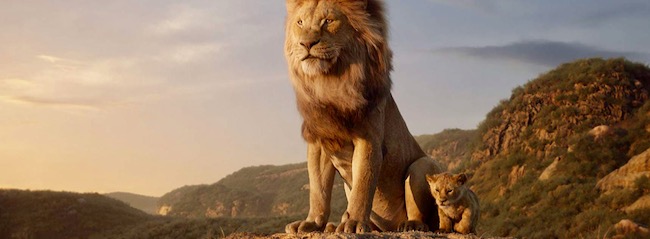 Movie still from The Lion King 2019.