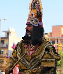 Dasara man India dressed up