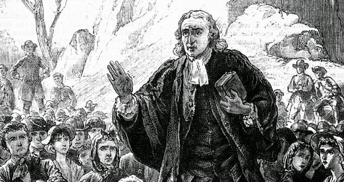 John Wesley open air preaching
