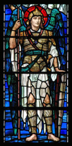 St. Michael archangel stained glass