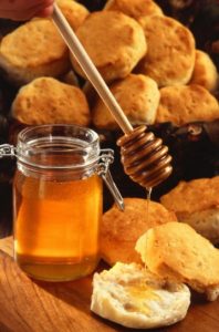 Honey and biscuits