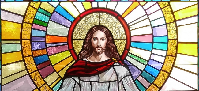 Jesus stained glass Easter