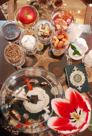 Haft-sin table, Nowruz