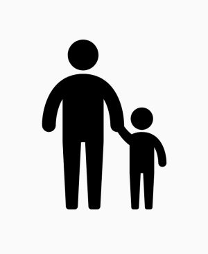 icon adult and kid