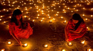 Diwali lights diya