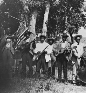 Black-and-white photo, Juneteenth band