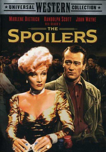 DVD cover The Spoilers with John Wayne.
