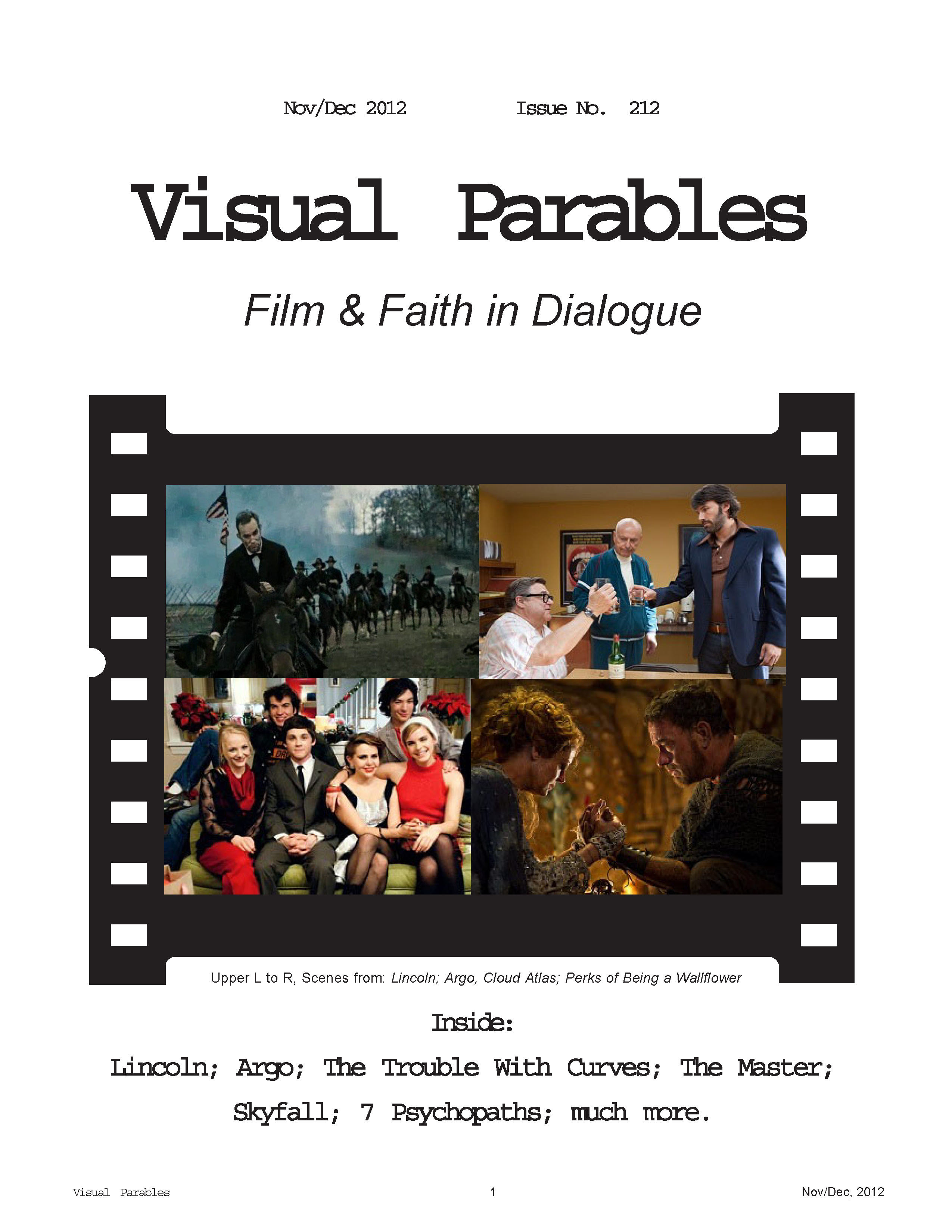 November/December 2012 issue of Visual Parables